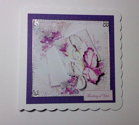 Memories and Iris Card Front by Lynda Tully