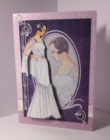 Chanel Evening Gown Fashion Reflections Decoupage by Lynda Tully