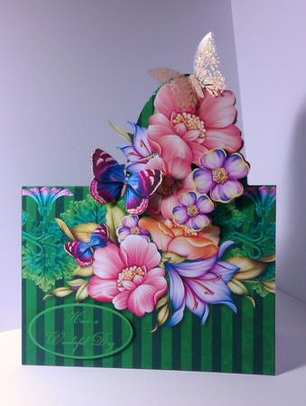 Pop Out Oval Mini Kit - Mixed Flowers by Lynda Tully