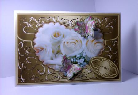 Heart & Butterflies Various Occasions Card Front 1 by Lynda Tully
