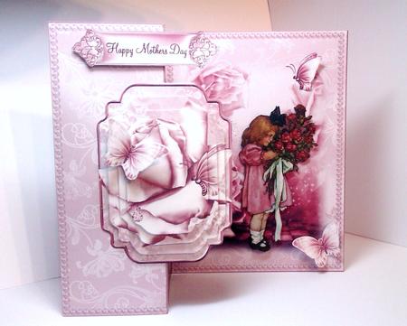 Roses for You No Holes Fold Card Mini Kit by Lynda Tully