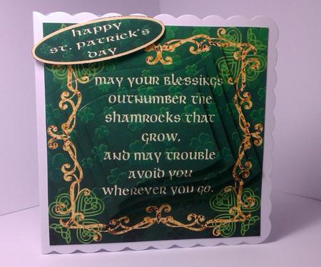 An Irish Blessing Topper with Pyramid by Lynda Tully