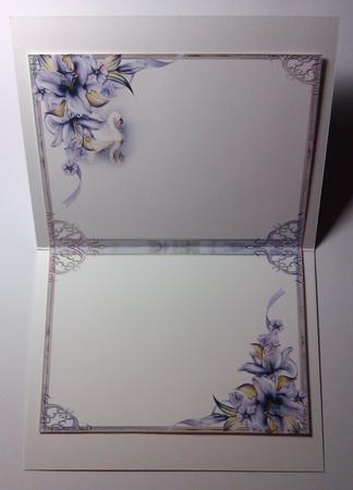 Twilight Swan Blank Insert by Lynda Tully