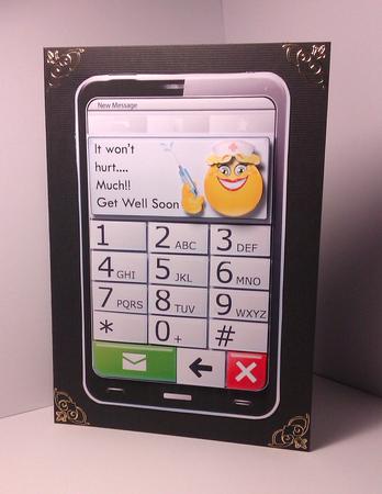 Mobile Phone It Won't Hurt Much Get Well Soon by Lynda Tully