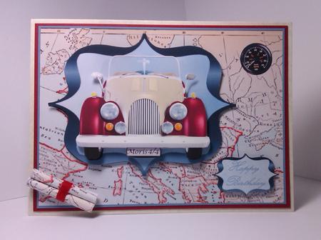 Bright Vintage Morgan Cardfront by Lynda Tully
