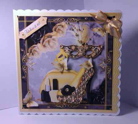 Stunning Shades of Golds and Blacks Shoes Mini Kit by Lynda Tully