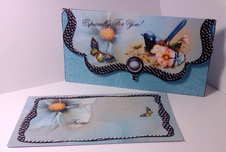 Elegant Green Purse Voucher by Lynda Tully