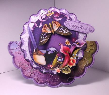 Enchanted Lilies Scallop Wobble Card Mini Kit by Lynda Tully