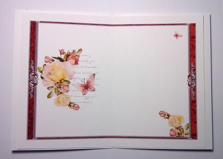 Pastel Pink Roses Insert by Lynda Tully