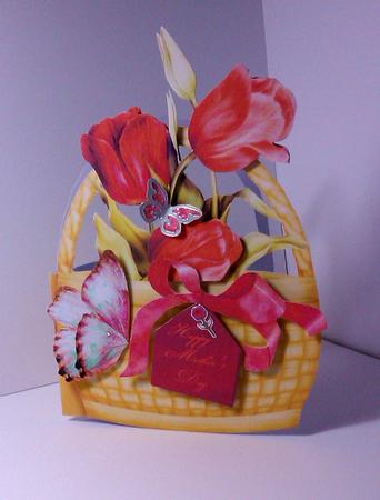 Flower Basket Mini Kit - Tulips by Lynda Tully
