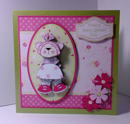 Beary Special Day Decoupage & Optional Floral Embellishments by Lynda Tully