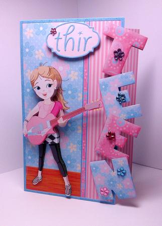 Over the Side Teen Rock Star with Ages by Lynda Tully