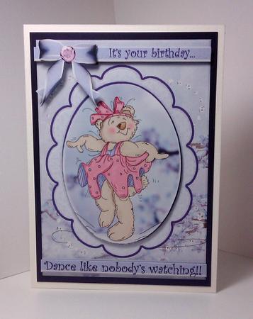 Dancing Bear 5x7 by Lynda Tully
