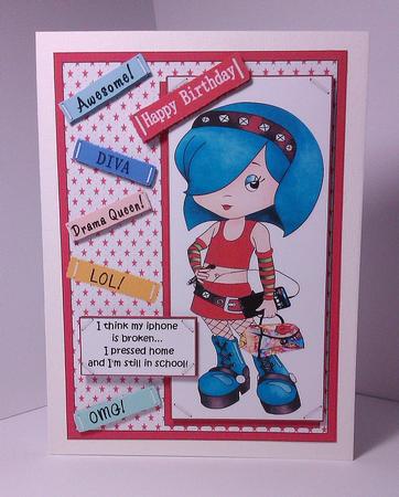 The Tween Diva and Her Iphone Quick Card by Lynda Tully
