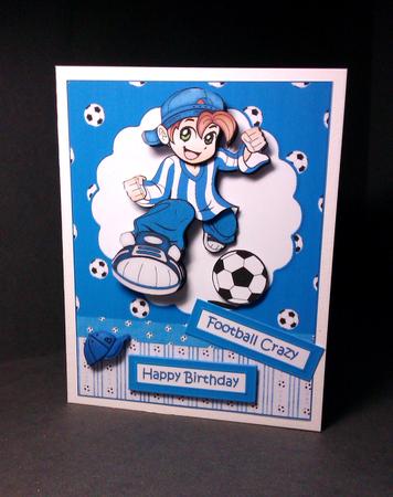 Football Crazy Blue by Lynda Tully