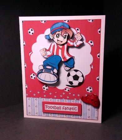 Football Crazy Red by Lynda Tully
