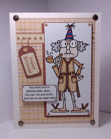 Gus Can Rise and Shine Quick Card by Lynda Tully