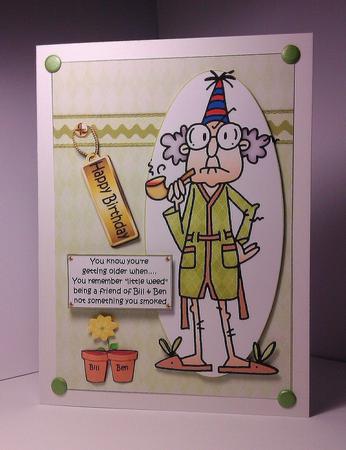 Gus Remembers Bill & Ben Quick Card by Lynda Tully