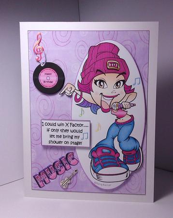 The Teen Diva x Factor Star Quick Card by Lynda Tully
