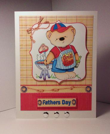 Grill King Dad Quick Card by Lynda Tully