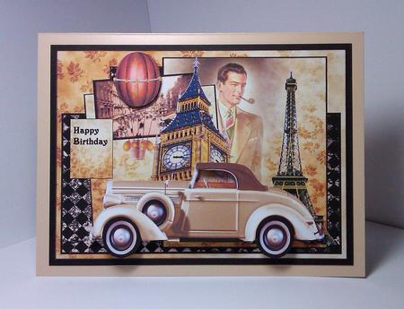 Man of the World - male Card by Lynda Tully