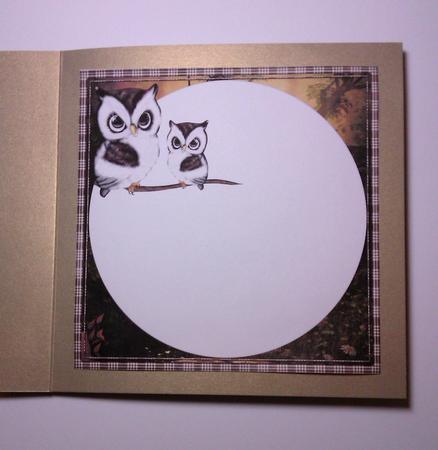 Just the Twoo of Us Blank Insert by Lynda Tully