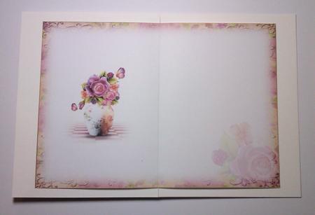 Vase of Roses Blank Insert by Lynda Tully