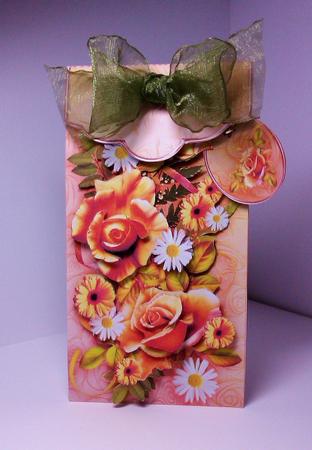 Fall Roses Gift Card Money Envelope Mini Kit by Lynda Tully