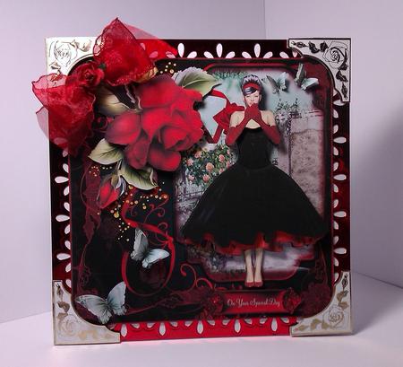 1950's Style Red Rose Patio Mini Kit by Lynda Tully