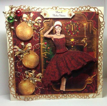 50's Christmas in Red and Gold by Lynda Tully