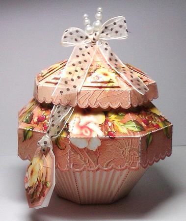 Truly Scrumptious Gift Box Hibiscus with Berries by Lynda Tully
