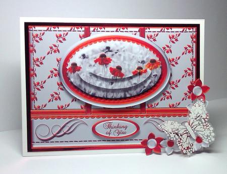 A Touch of Floral Colour - Red by Lynda Tully