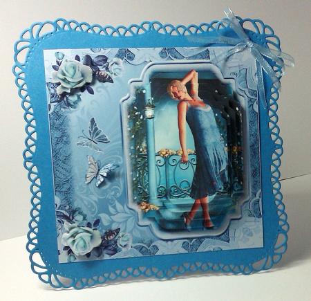 1920's Flapper Girl Card Front Mini Kit by Lynda Tully