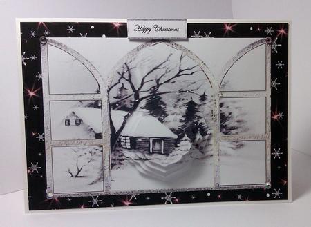 Magic Night Christmas Background 8 by Lynda Tully