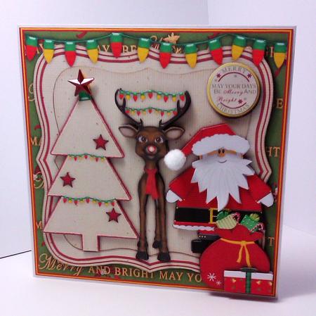 Rudolph Makes It Merry and Bright! 2 Page Mini-kit by Lynda Tully