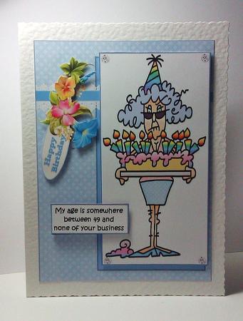 Stella is In-between Ages Quick Card by Lynda Tully