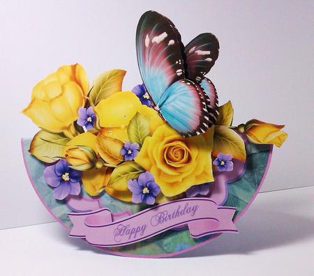 Rocking Mini Kit - Roses & Violets by Lynda Tully