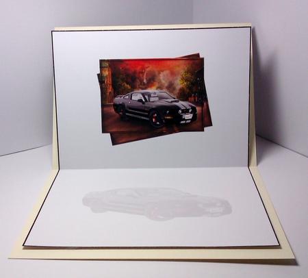 Black Mustang Blank Insert by Lynda Tully
