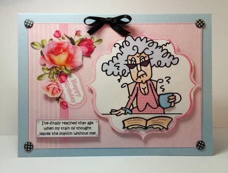 Stella Has Lost Her Train of Thought Quick Card by Lynda Tully