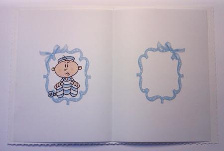 Out at Last New Baby Boy Insert by Lynda Tully