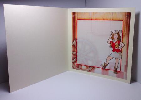 Line Dancer Lady (red) Mini Kit Insert by Lynda Tully