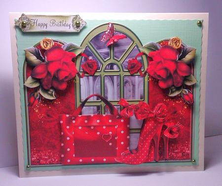 The Red Shoes Window Topper Kit by Lynda Tully