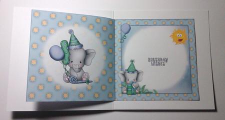 Little Birthday Elephant Insert by Lynda Tully