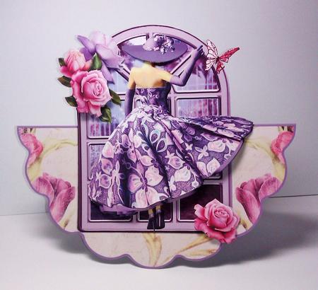 Enchanted Garden Window Rocker Card Kit by Lynda Tully
