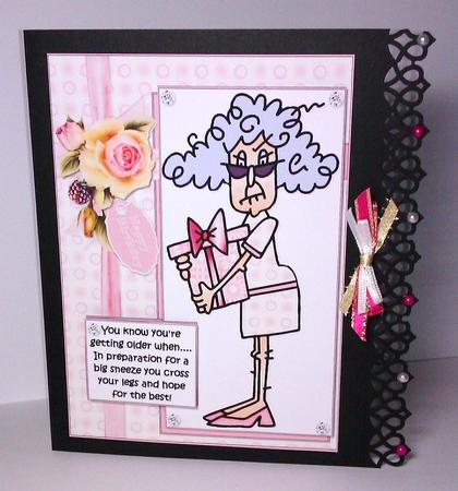 Stella Prepares for a Sneeze Quick Card by Lynda Tully