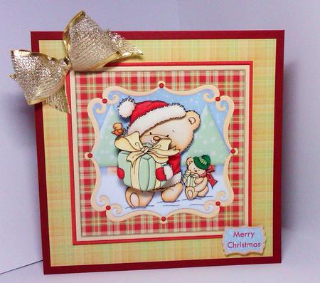 We Have a Lot to Do Christmas Card Topper & Decoupage by Lynda Tully