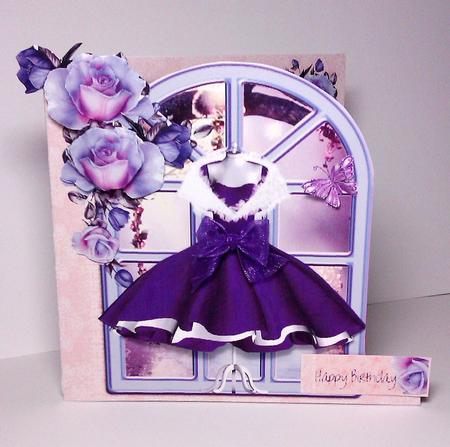 Indigo Dress Over the Edge Card Kit by Lynda Tully