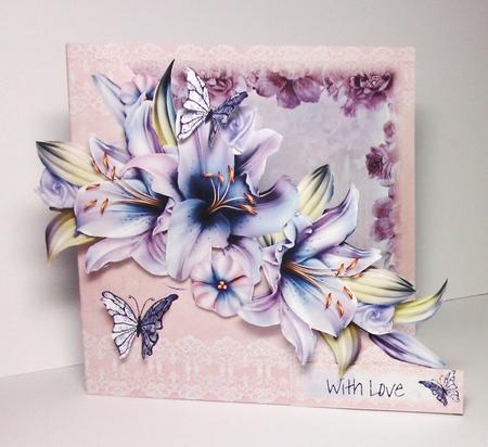 Winter Lilly's Over the Edge Card Kit by Lynda Tully