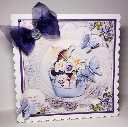 Violet Cupcake 8x8 Mini Kit by Lynda Tully