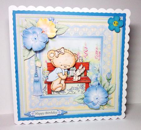 Present in the Garden 8x8 Mini Kit with Decoupage by Lynda Tully